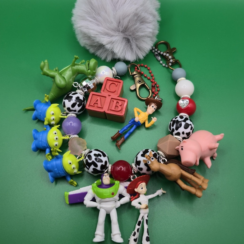 Disney Pixar Toy Story keychain bag charm with characters image 4
