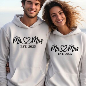 Mr. & Mrs. Wedding Hoodies | Just Married Sweaters | Couple Gift | Bride and Groom Hoodies