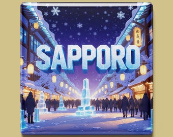 Sapporo Magnet | 5 Designs to Choose From | Handmade Souvenir