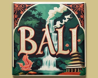 Bali Magnet | 6 designs to choose from | Handmade souvenir | Indonesia, temples, beaches, rice terraces, gift for Asia fans
