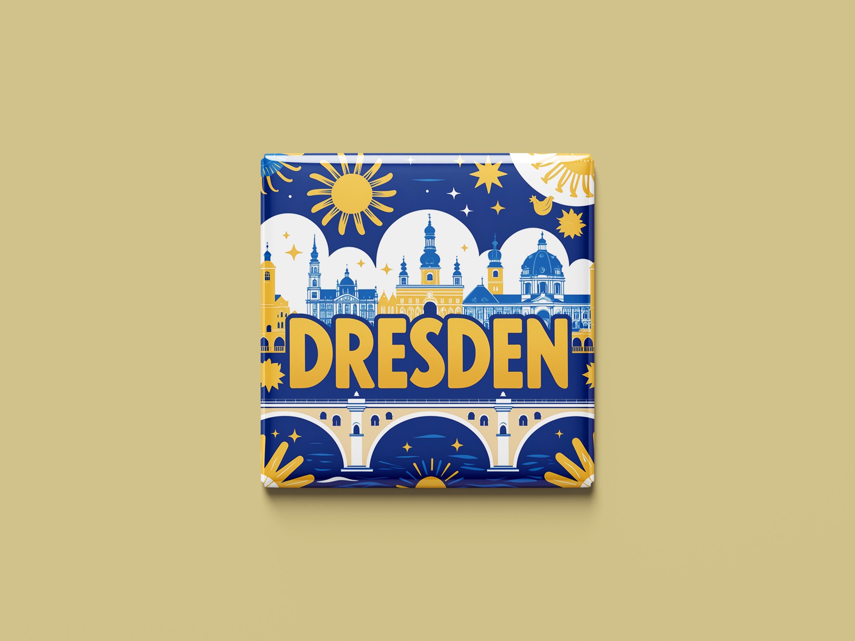 Stampino per biscotti e souvenir Frauenkirche di Dresda color sabbia