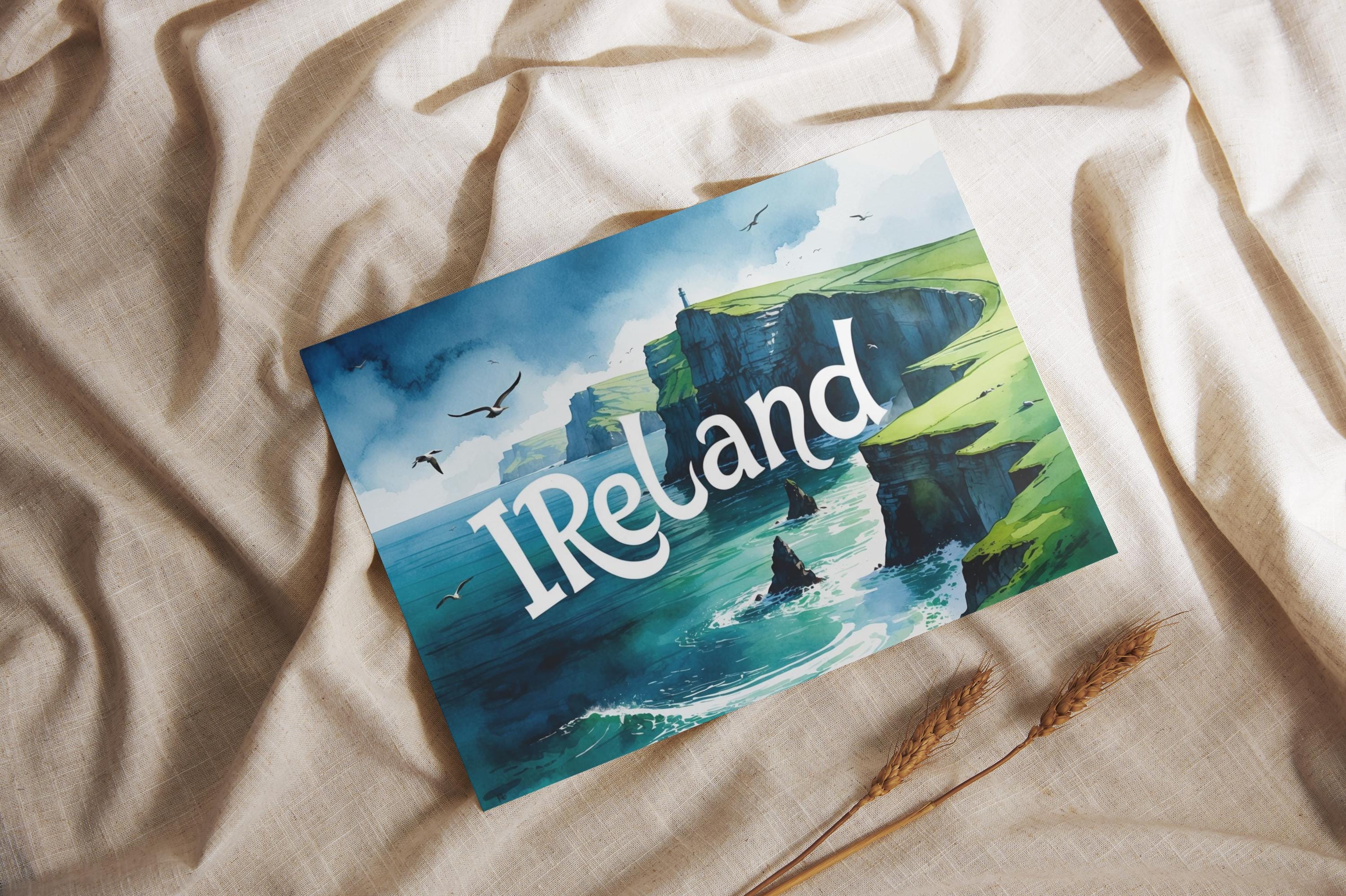 Ireland Postcard | 3 Designs | Souvenir From the Emerald Isle | Travel ...