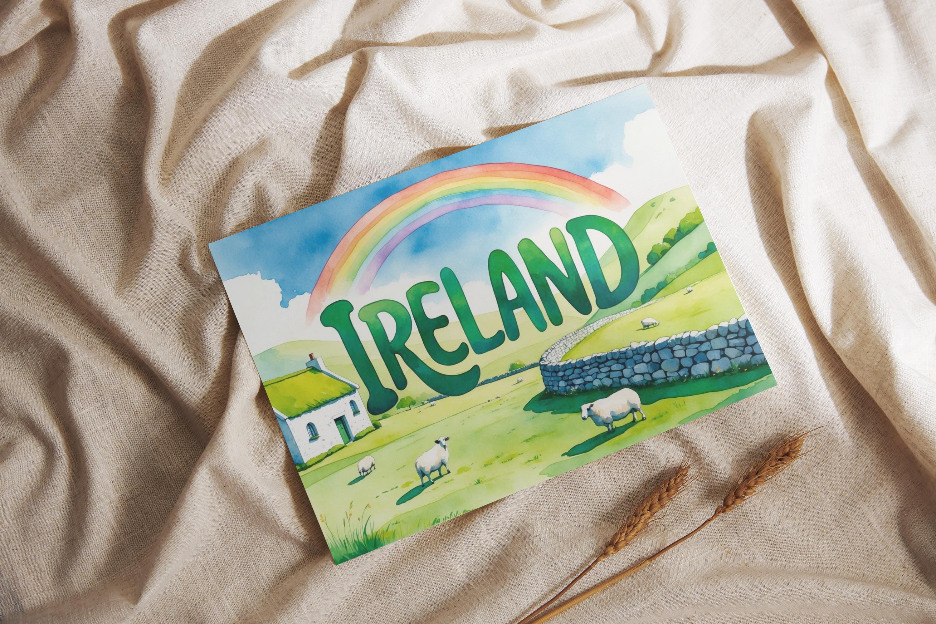 Ireland Postcard | 3 Designs | Souvenir From the Emerald Isle | Travel ...