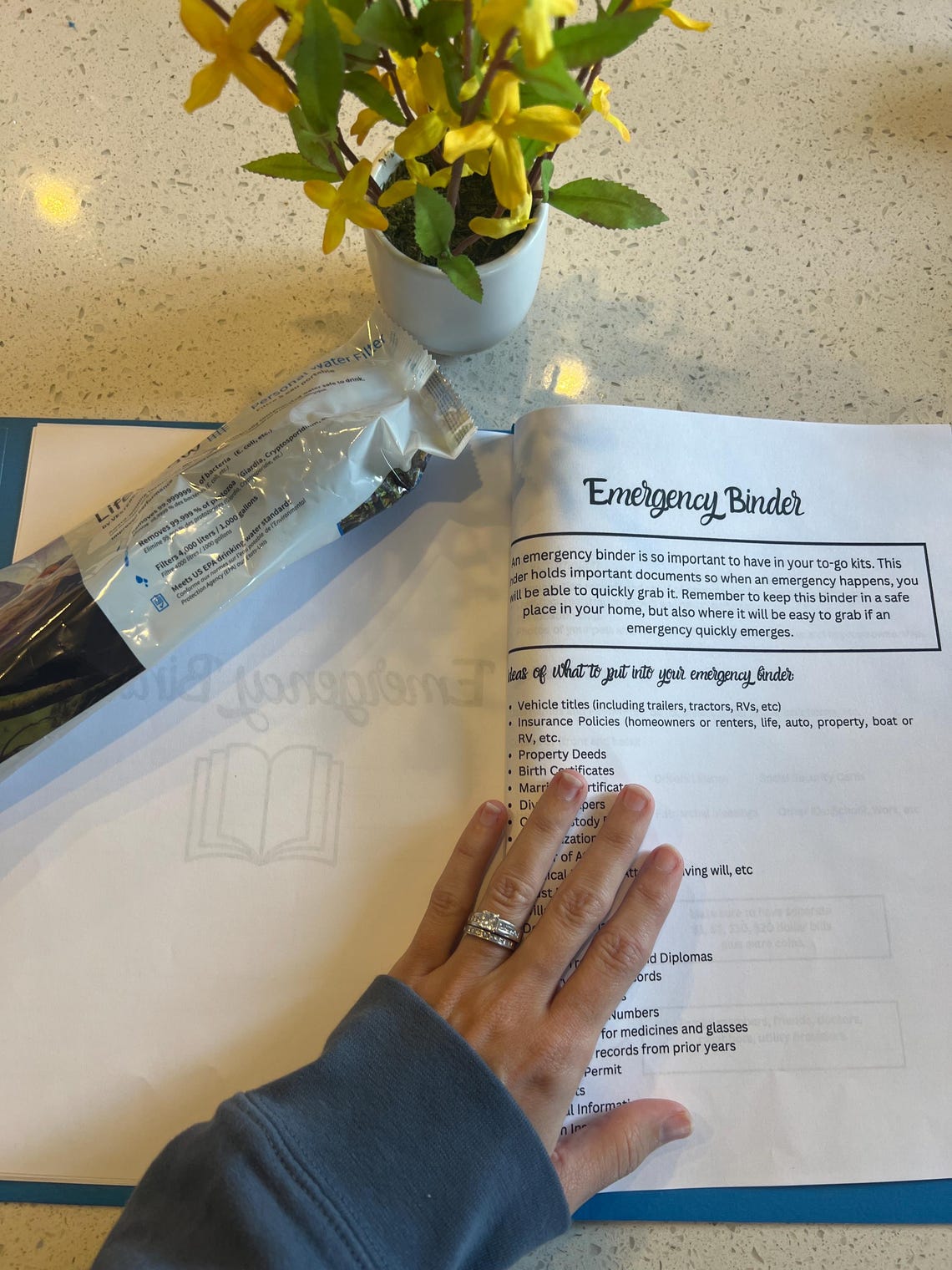 Emergency Prep Binder - How to Guide, 72 Hour Kit List, First Aid List ...