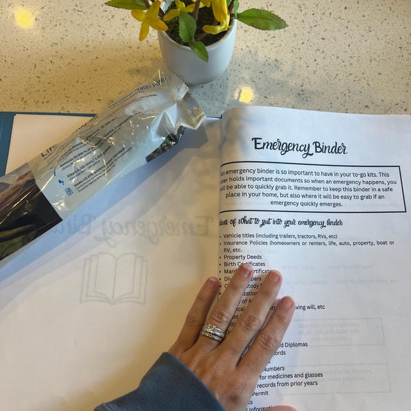 Ringbuch für die Notfallapotheke: 72-Stunden-Kit & Erste-Hilfe-Liste (digitaler Download)