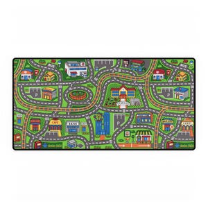 Tapis de bureau coloré avec plan de la ville, décoration de bureau amusante, accessoire de bureau pour enfants, tapis de souris de jeu, idée cadeau amusante pour étudiants, bureau à domicile