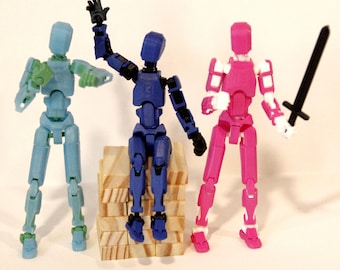 3d Printed Dummy 13 T13 Action Figure Model Toy Fully Assembled