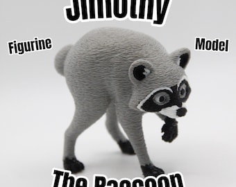 Jimothy the Raccoon 3d printed model figurine seattle