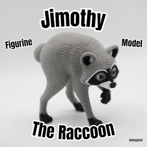 Jimothy the Raccoon 3d printed model figurine seattle