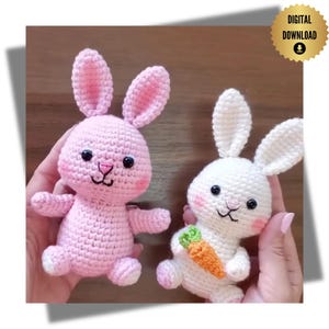 Amigurumi Bunny Pattern – PDF Digital Download | Easy Crochet Bunny Tutorial | Cute Amigurumi Toy Pattern