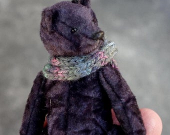 10cm Miniature OOAK Artist Teddy Bear Art Doll by Aerlinn Bears