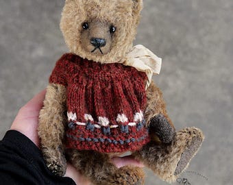 Mohair Artist Teddy Bear OOAK Art Doll Sculpture from Aerlinn Bears
