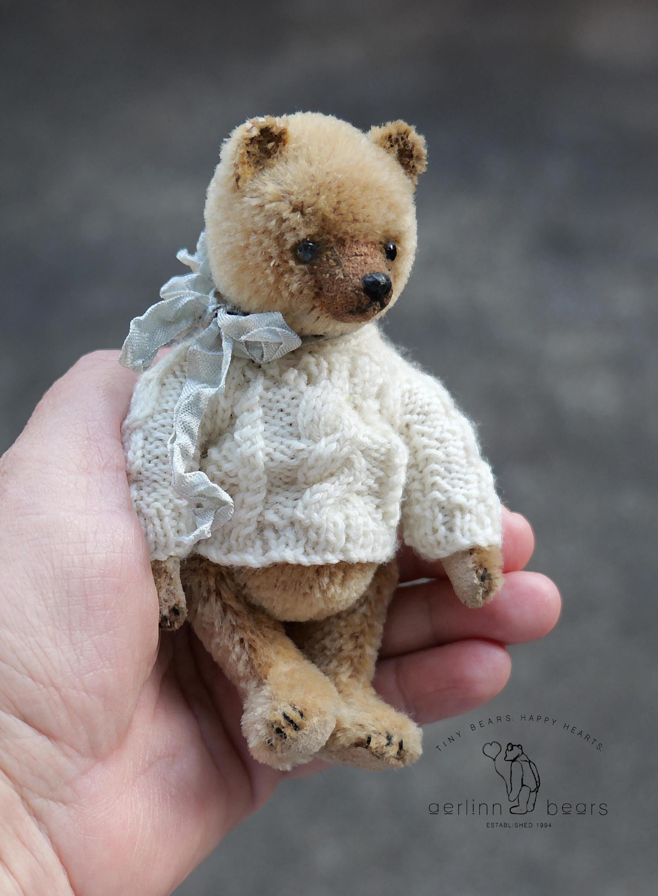 テディベア　Aerlinn Bears 海外作家　18cm アーティストベア aerlinnbears - Etsy