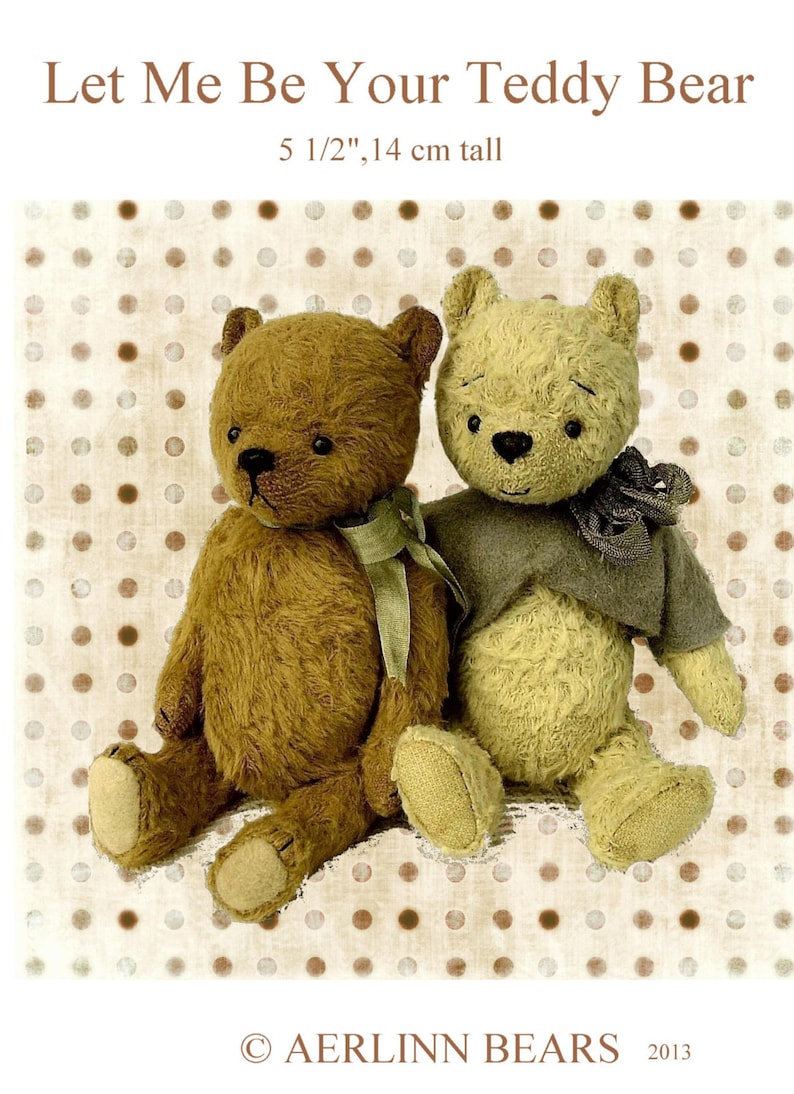 Let Me Be Your Teddy Bear PDF Pattern for 5 1/2 Teddy | Etsy Sweden