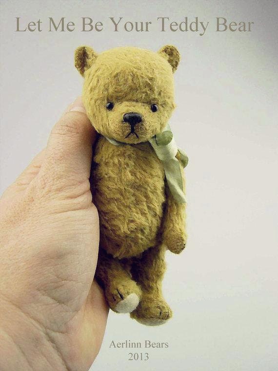Jasper PDF Pattern 7 Teddy Bear including knitted vest instructions from Aerlinn Bears