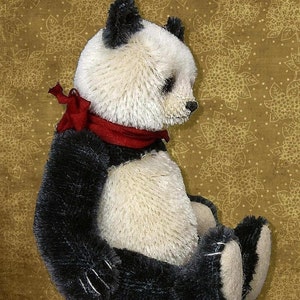 Mulan Panda Style Artist Bear PDF Pattern by Aerlinn Bears