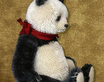 Mulan Panda Style Artist Bear PDF Pattern by Aerlinn Bears