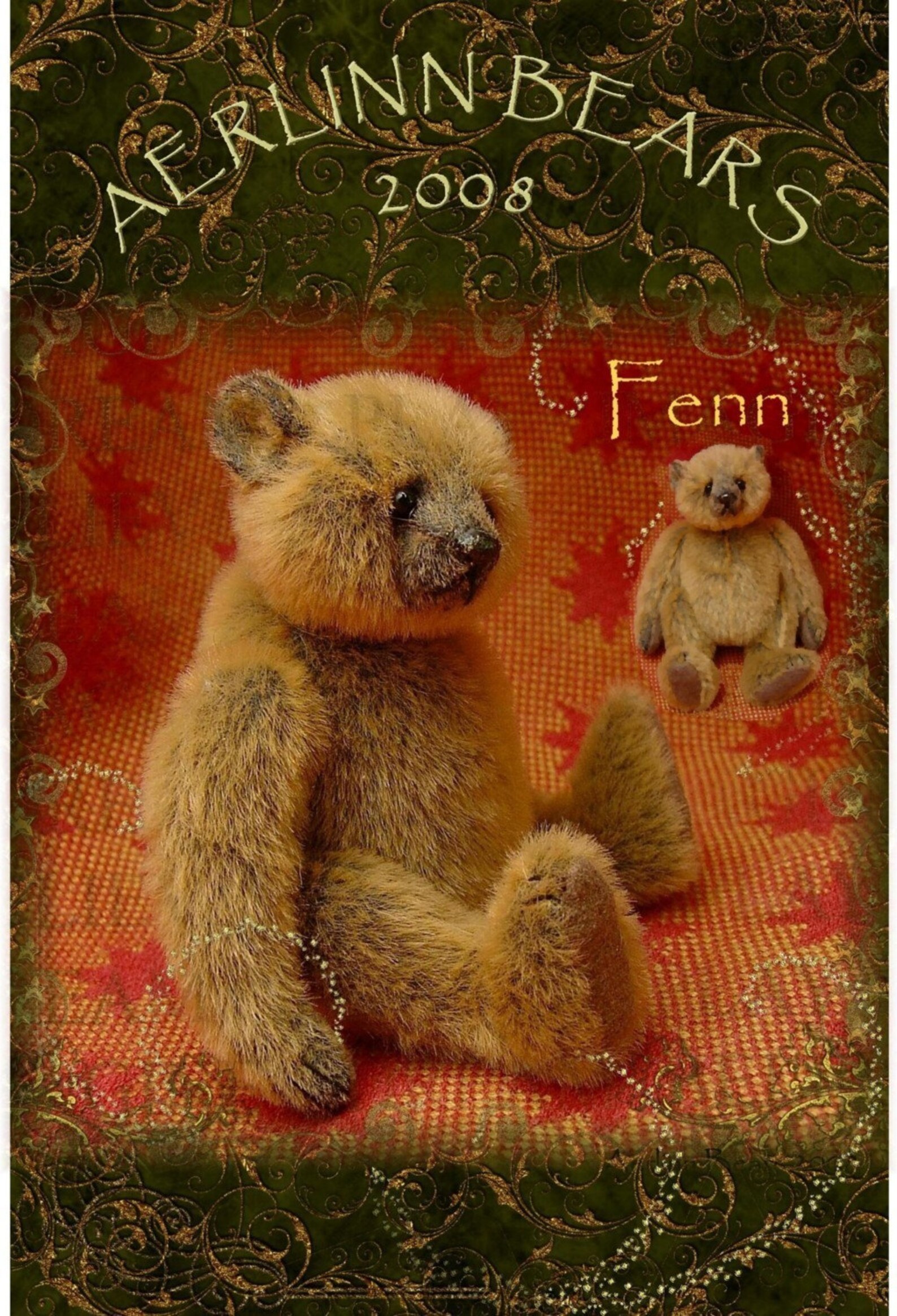 Fenn, Miniature Artist Bear PDF Pattern by Aerlinn Bears - Etsy