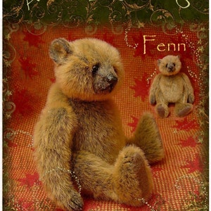 Fenn, Miniature Artist Bear PDF Pattern by Aerlinn Bears