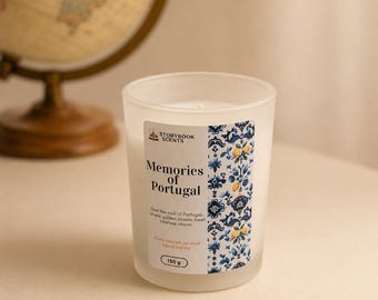 Portugal Travel Candle: Orange, Lavender  and Cedarwood