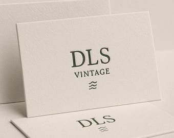 Custom Letterpress Business Cards Handmade 600gsm Cotton Paper Personalized Embossed Luxury Cards Premium Stationery