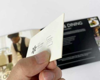 Ultra Thick Duplex Business Cards Custom Double Sided Premium Card Minimalist Luxury Design Modern Corporate Identity Card