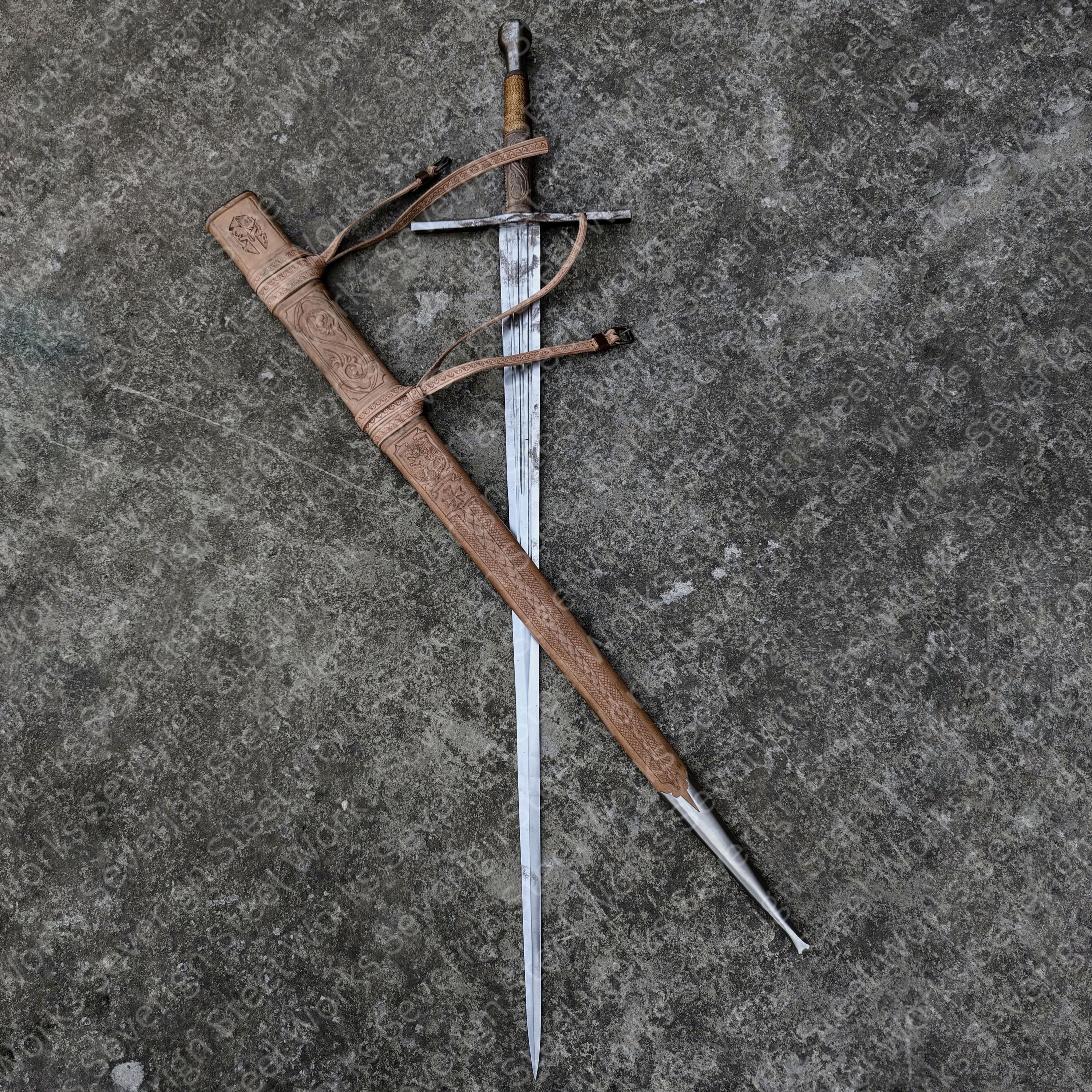 Spada Cosplay Boromir Fatta A Mano - Lama In Acciaio Inox Non Affilata, Cavaliere Medievale Per Collezionisti E Rievocazioni