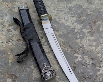 1045 koolstofstalen mini-katana – tanto in Japanse stijl met volledige tang