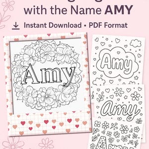 Name coloring page with Name Jana – Custom Name Coloring Pages for Kids or Adults – Digital Download PDF