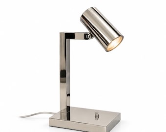 Vintage Polished Chrome Desk Lamp – 1970s/80s