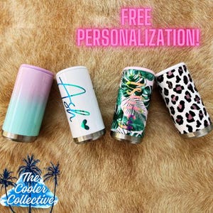 Your Custom Name Slim Can Cooler, Stainless Cooler, Insulated Can Cooler, Seltzer Can Holder, Slim Can Cooler, Bridesmaid Gift, Personalized