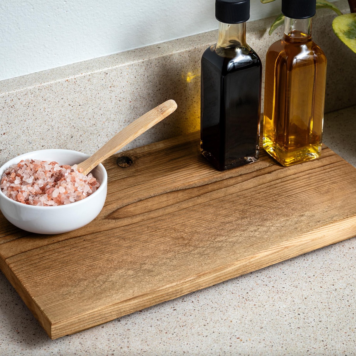 Rustic Wood Countertop Riser, Personalized Farmhouse Trivet, Handcrafted Reclaimed Wood Look, Vintage Wooden Riser - Etsy