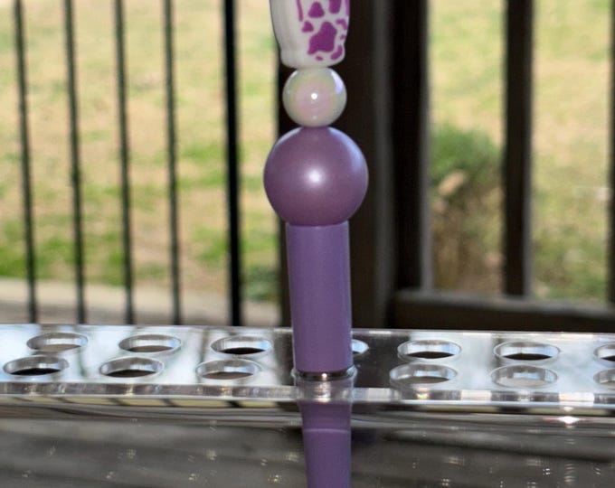 Purple 2 Cow Head Pen