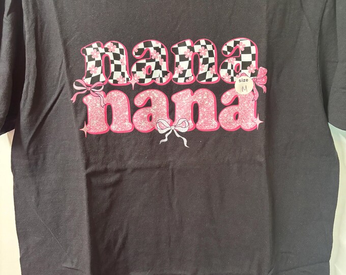 Checkered Nana Adult T-Shirt (Size L)