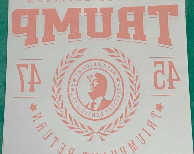 Pink Trump Ready to Press Shirt Transfer
