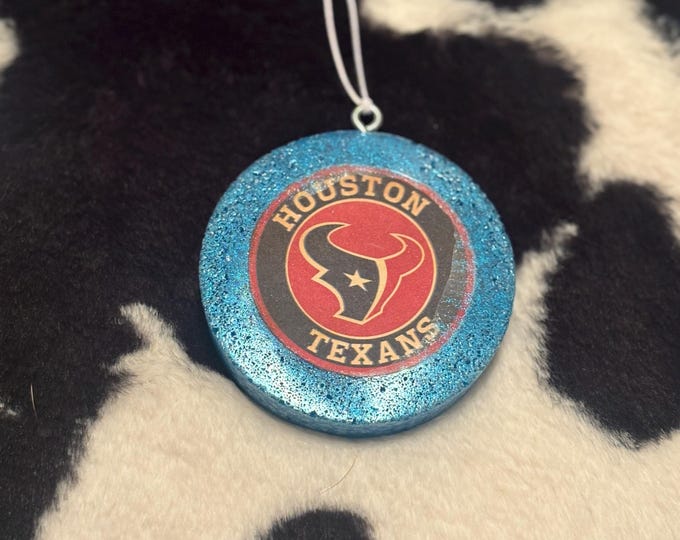 Blue Circle Texans Car Freshie