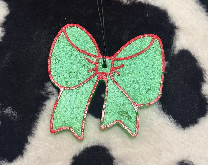 Green Bow Car Freshie