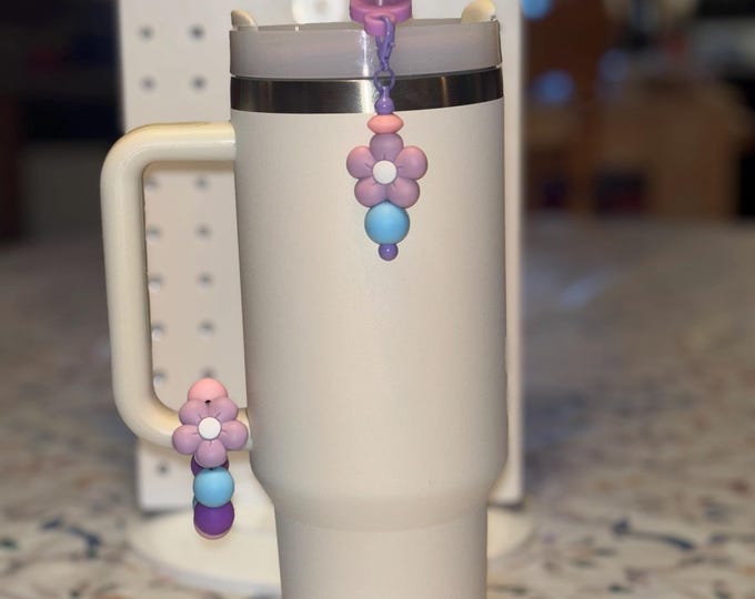 Purple Flower Tumbler Boot Set