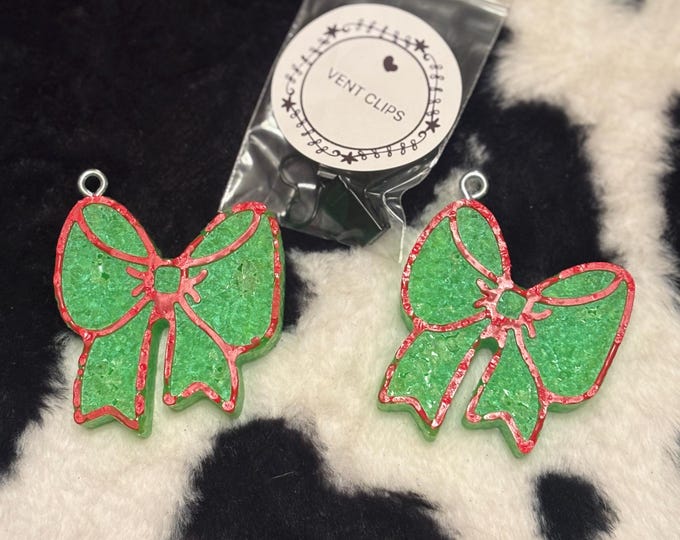 Green Bow Vent Clips