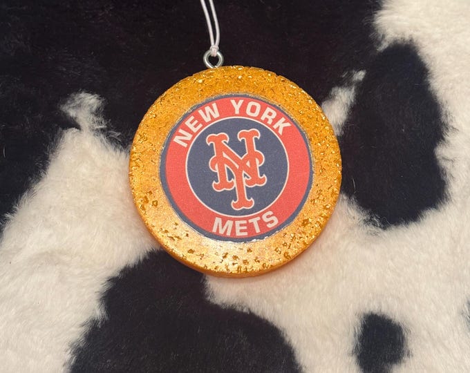 Orange Circle Mets Car Freshie