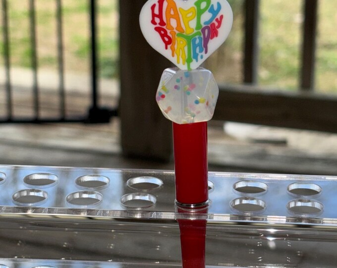 Red Happy Birthday Pen