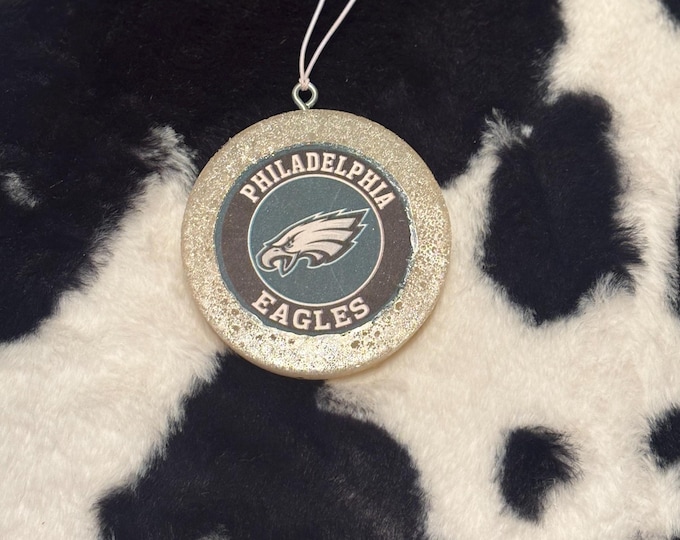 White Circle Eagles Car Freshie