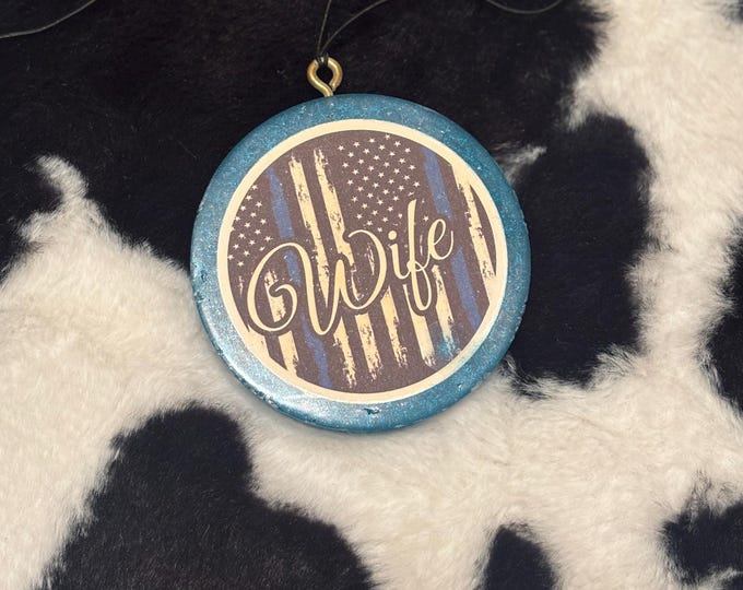 Blue Circle Wife Car Freshie