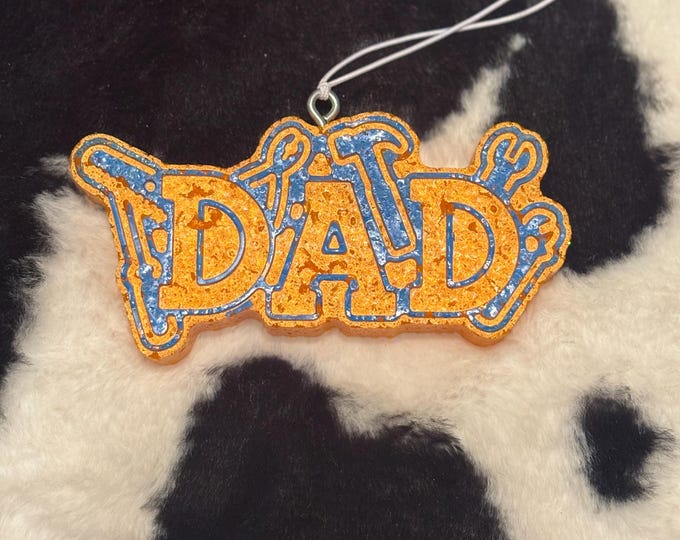 Orange Dad Tool Car Freshie