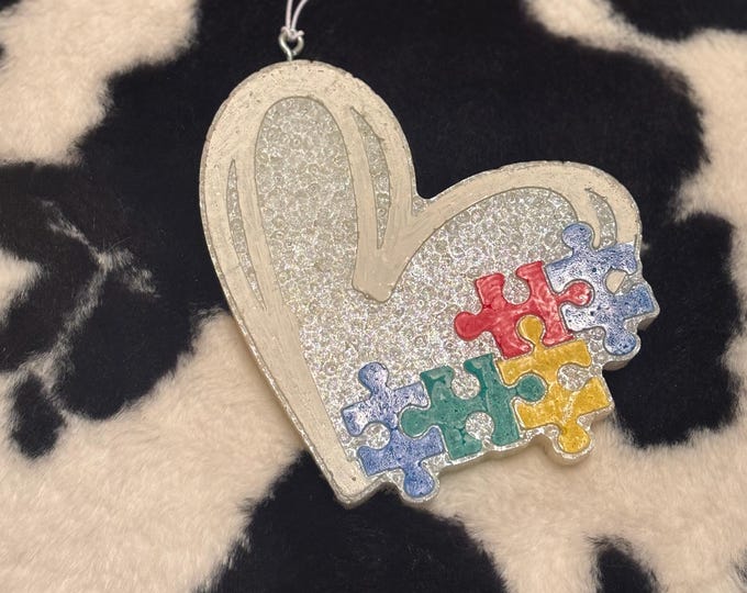 Large Autism Heart Car Freshie