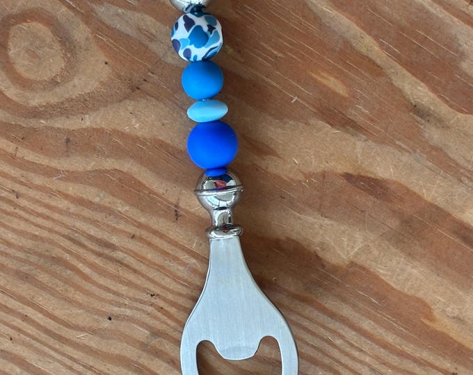 Blue Camo Bottle Opener