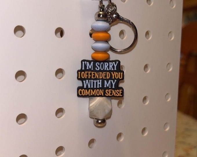 Common Sense Bar Keychain