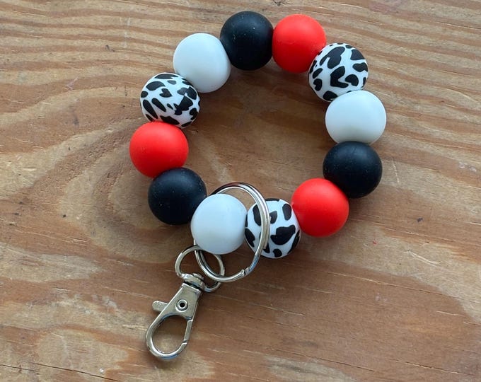 Red and Black Mini Wristlet