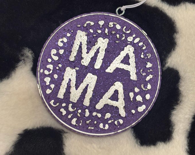 Purple Mama Circle Car Freshie