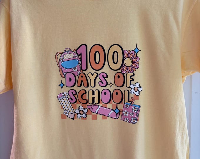 Youth L Girls 100 Days of School Shirt